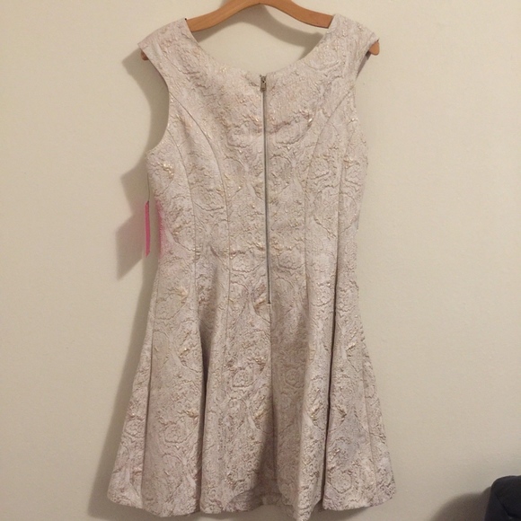 Betsey Johnson Dress Jacquard Fit Flare Textured 8 - Picture 3 of 8